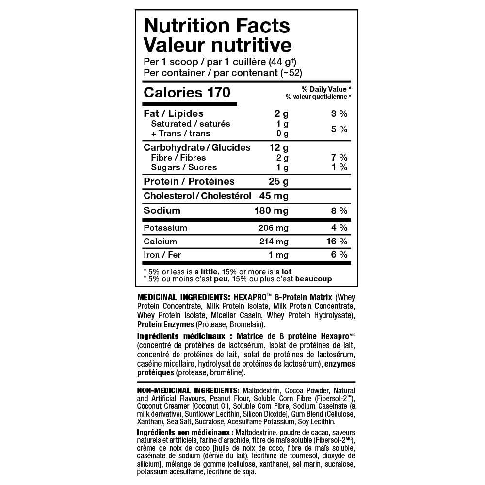 ALLMAX HEXAPRO Ultra-Premium 6-Protein Blend - Chocolate Peanut Butter - 5 lb