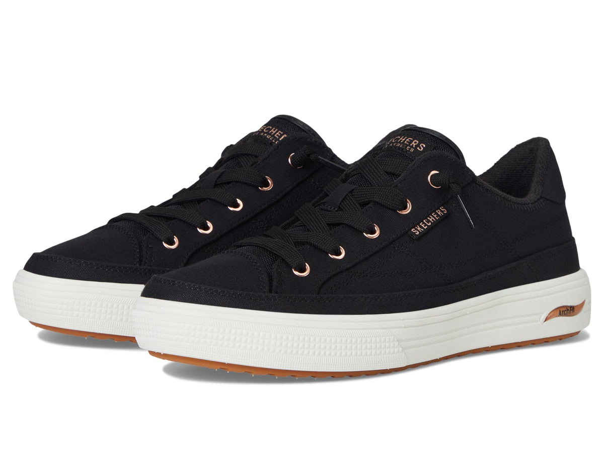 Skechers Women's Arch Fit Arcade-Meet Ya There Sneaker, Black, 7 🍁 All In One Marketplace Canada