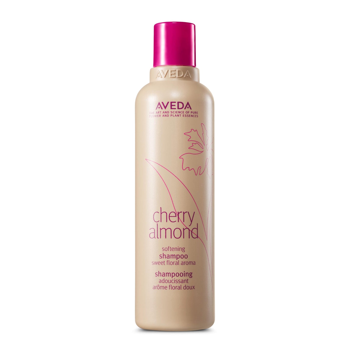 Aveda Cherry Almond Softening Shampoo | Gentle Daily Shampoo | for Normal to Dry Hair | 97% Naturally Derived* | Silicone Free | Iconic Cherry Almond Aroma of Tonka, Orange, Ylang Ylang, 250ml Aveda