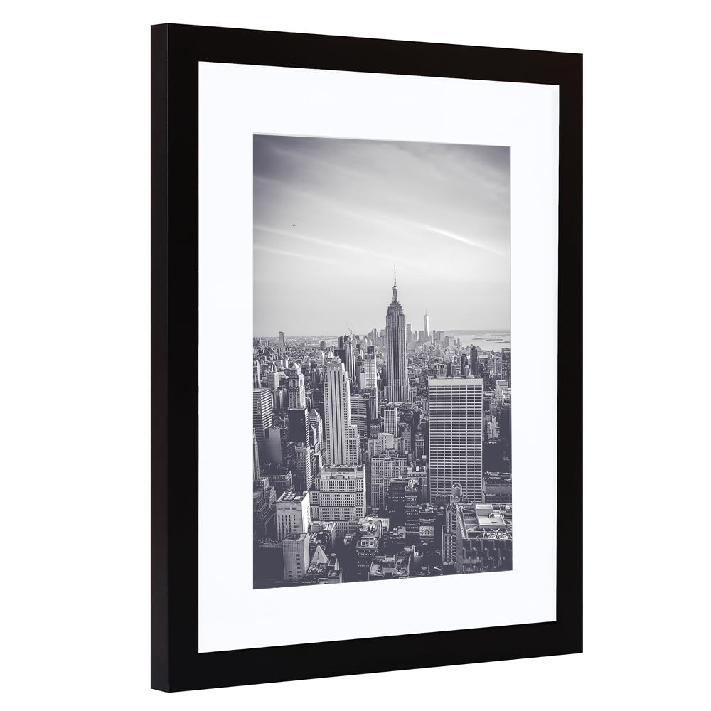5x7 Picture Frame Set of 4, Matted to Display 5x7 Photo with Mat or 6x6 without Mat for Wall Floating or Tabletop, 4x6 Picture Frame Christmas Gift Black Picture Frames 🍁 All In One Marketplace Canada