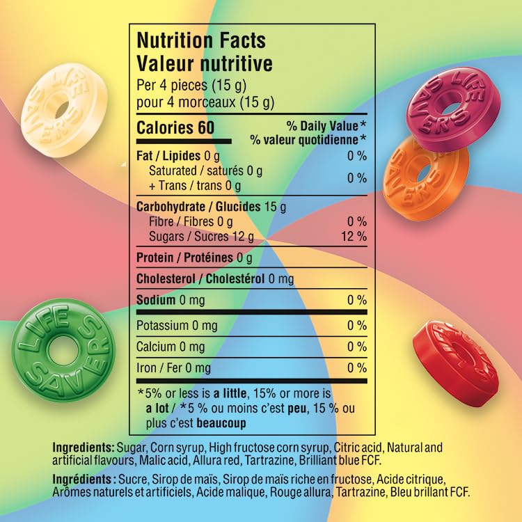 Life Savers Five Flavour Roll, 32gm, 20 Count, Red