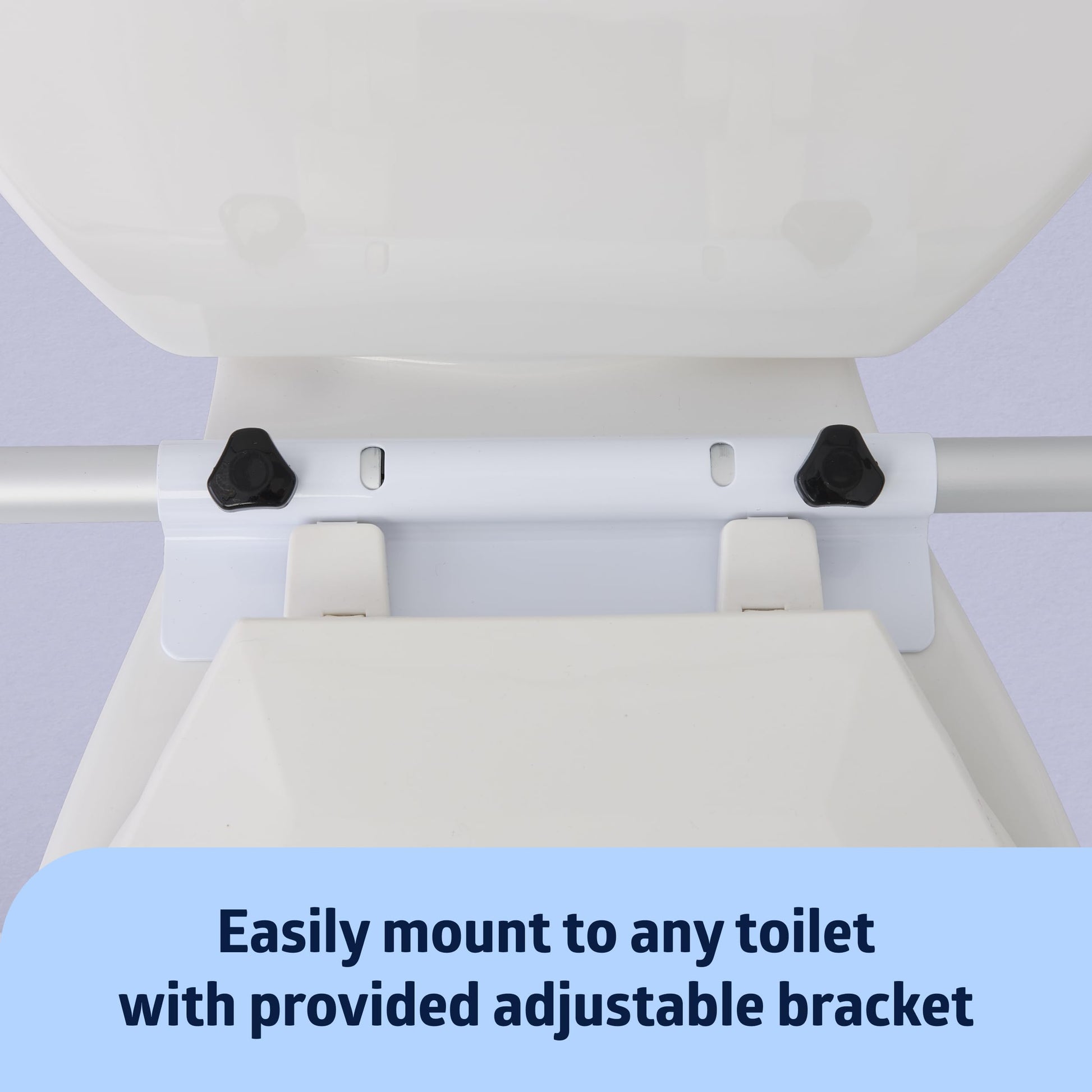 Medline Toilet Safety Rail for Seniors with Easy Installation; Height Adjustable Toilet Safety Frame; Bathroom Assist Rail with Armrests; Bathroom Safety; 250 lb. Weight Capacity - Available at All In One Marketplace Canada