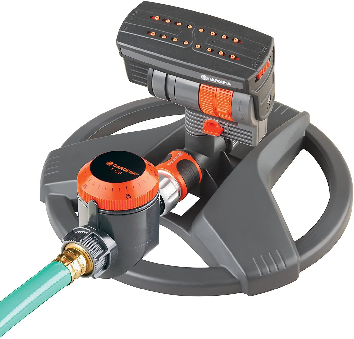 Gardena 69-84BZMX Frost-Proof ZoomMaxx Oscillating Sprinkler with Timer, 2,300 Sq. Ft., Weighted Base, Includes Water Timer, Made in Germany 🍁 All In One Marketplace Canada
