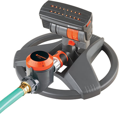 Gardena 69-84BZMX Frost-Proof ZoomMaxx Oscillating Sprinkler with Timer, 2,300 Sq. Ft., Weighted Base, Includes Water Timer, Made in Germany 🍁 All In One Marketplace Canada