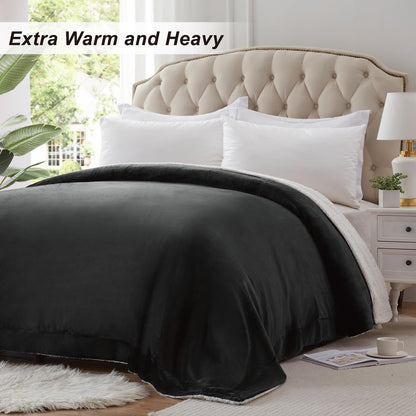 KAWAHOME Sherpa Fleece King Size Blanket for Bed, Extra Warm Heavy Thick 🍁 All In One Marketplace Canada
