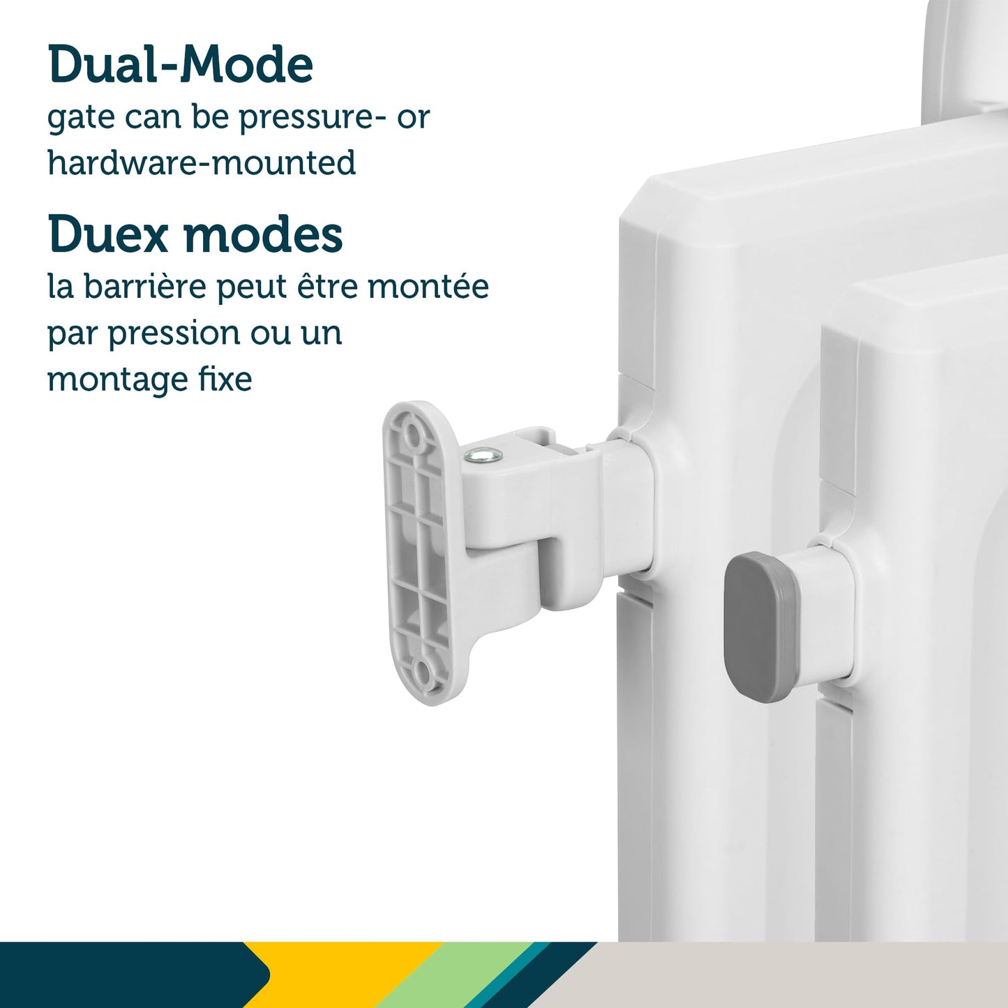 Safety 1st Lift, Lock and Swing Gate - Pressure or Hardware installed, Fits Spaces Between 28" and 42" Wide, 28" Tall, White Safety 1st