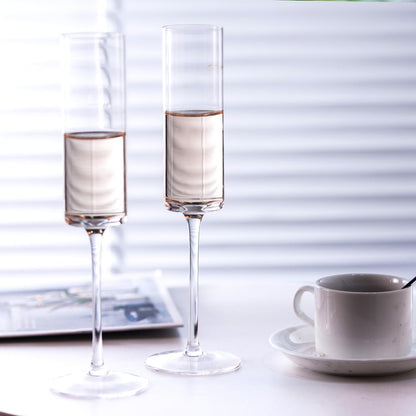 BACLIFE Crystal Champagne Flutes Set of 6 - Hand Blown Champagne Glasses with Long Stem - Elegant Sparkling Wine Stemware - Unique Gift for Birthday,Wedding, Christmas - 6.5 oz, Clear 🍁 All In One Marketplace Canada