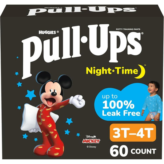 Huggies Size 5 Diapers, Boys Potty Training Underwear, Easy Open Training Pants 3T-4T, Pull-Ups Night-Time for Toddlers, 60ct, Giga Pack (Packaging May Vary) 🍁 All In One Marketplace Canada