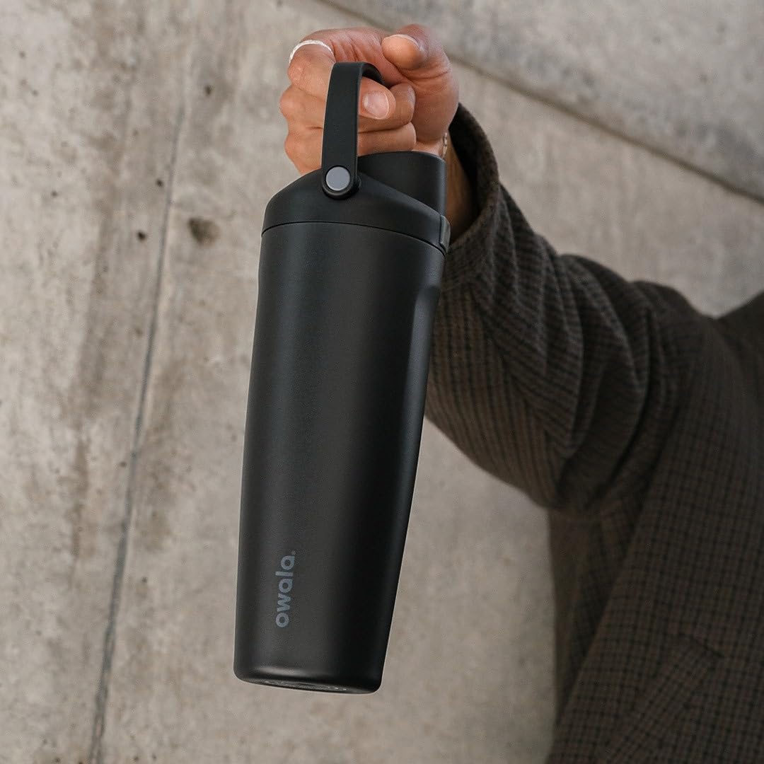 Owala FreeSip Sway Insulated Stainless Steel Water Bottle with Two-Way Spout, Built-In Straw and Bucket Handle, Made for Travel, School, and Sports, 30oz, BPA Free, Leak Proof, Summer Sweetness