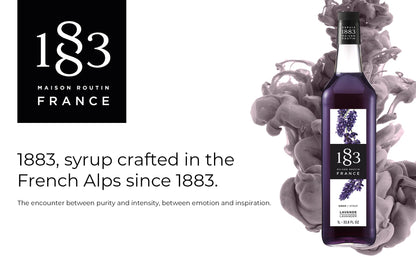 1883 Lavender Syrup, 1L Glass 1883 MAISON ROUTIN
