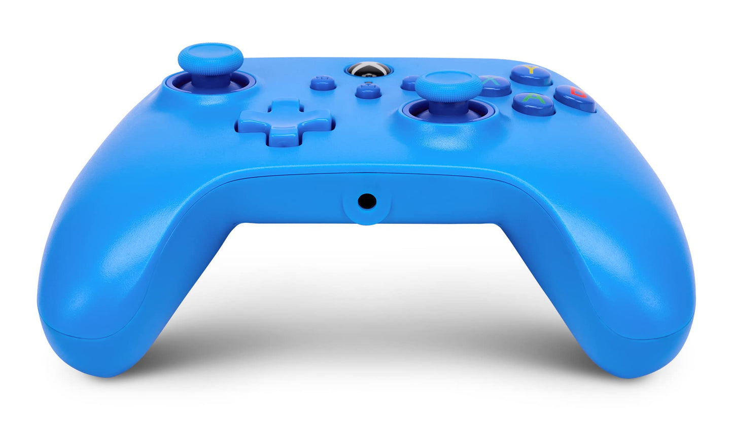 PowerA Wired Controller for Xbox Series X|S - Blue, gamepad, video game/gaming controller, works with Xbox One, Officially Licensed