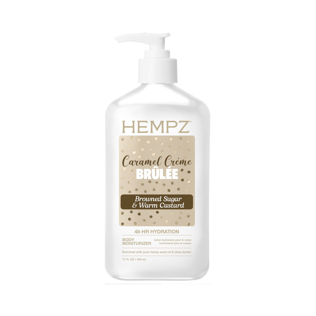 Hempz Moisturizing Body Lotion with Caramel Crème Brûlee Scent