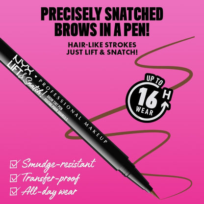 NYX PROFESSIONAL MAKEUP Lift & Snatch Eyebrow Tint Pen, Black 🍁 All In One Marketplace Canada