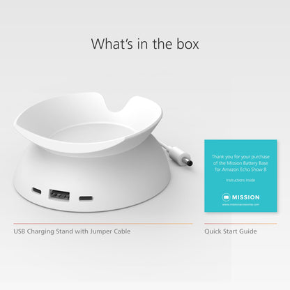 All-New, Made for Amazon Stand with USB-C and USB-A Charging Ports for Echo Spot (2024 Release)