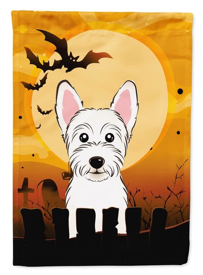 Caroline's Treasures BB1784GF Halloween Westie Garden Size Flag, Small, Multicolor