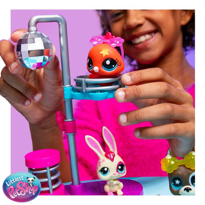 Littlest Pet Shop - Disco Nights Play Pack, Gen 7 Authentic LPS Bobble Head Toy Figure, Collectible Toy Animal, Ages 4+