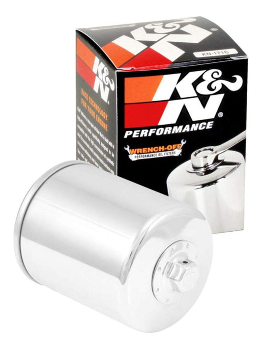 K&N Motorcycle Oil Filter: High Performance, Premium, Designed to be used with Synthetic or Conventional Oils: Fits Select Harely Davidson, Buell Motorcycles, KN-171C K&N