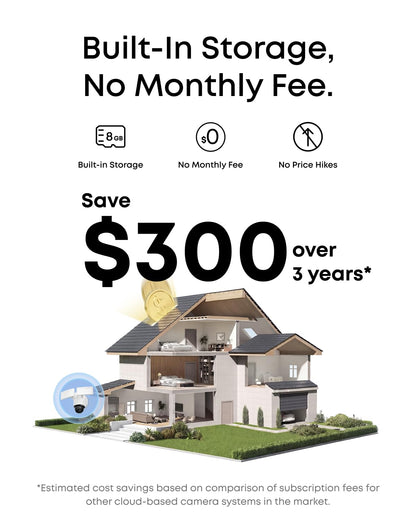 eufy Security Floodlight Camera E340 Wired, 360° Pan and Tilt, 24/7 Recording, Dual-Band Wi-Fi, 2,000 Lumens, Motion-Activated, Dual Camera, HomeBase 3 Compatible, Local Storage, No Monthly Fee - Available at All In One Marketplace Canada