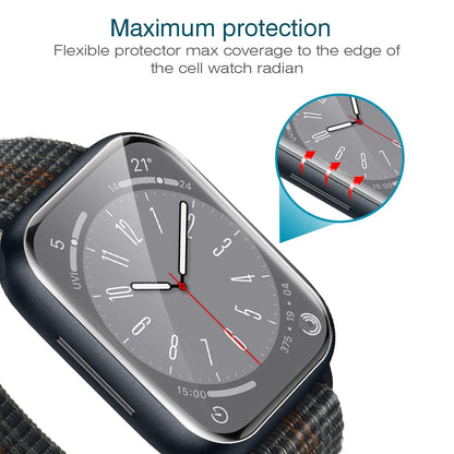 LK 6 Pack Screen Protector for Apple Watch Series SE/6/5/4/SE 2022 40mm, Apple Watch Series 9/8/7 41mm Screen Protector, Max Coverage, Bubble-Free, Anti-Scratch, iWatch 40mm Flexible TPU Clear Film