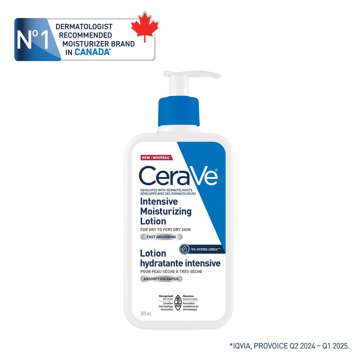 CeraVe Intensive Moisturizing Lotion with 5% Hydro-Urea & Shea Butter, for Dry to Very Dry Skin, Hydrates Itchy Skin due to Dryness. Fragrance-Free, Developed with Dermatologist, 473mL - Available at All In One Marketplace Canada
