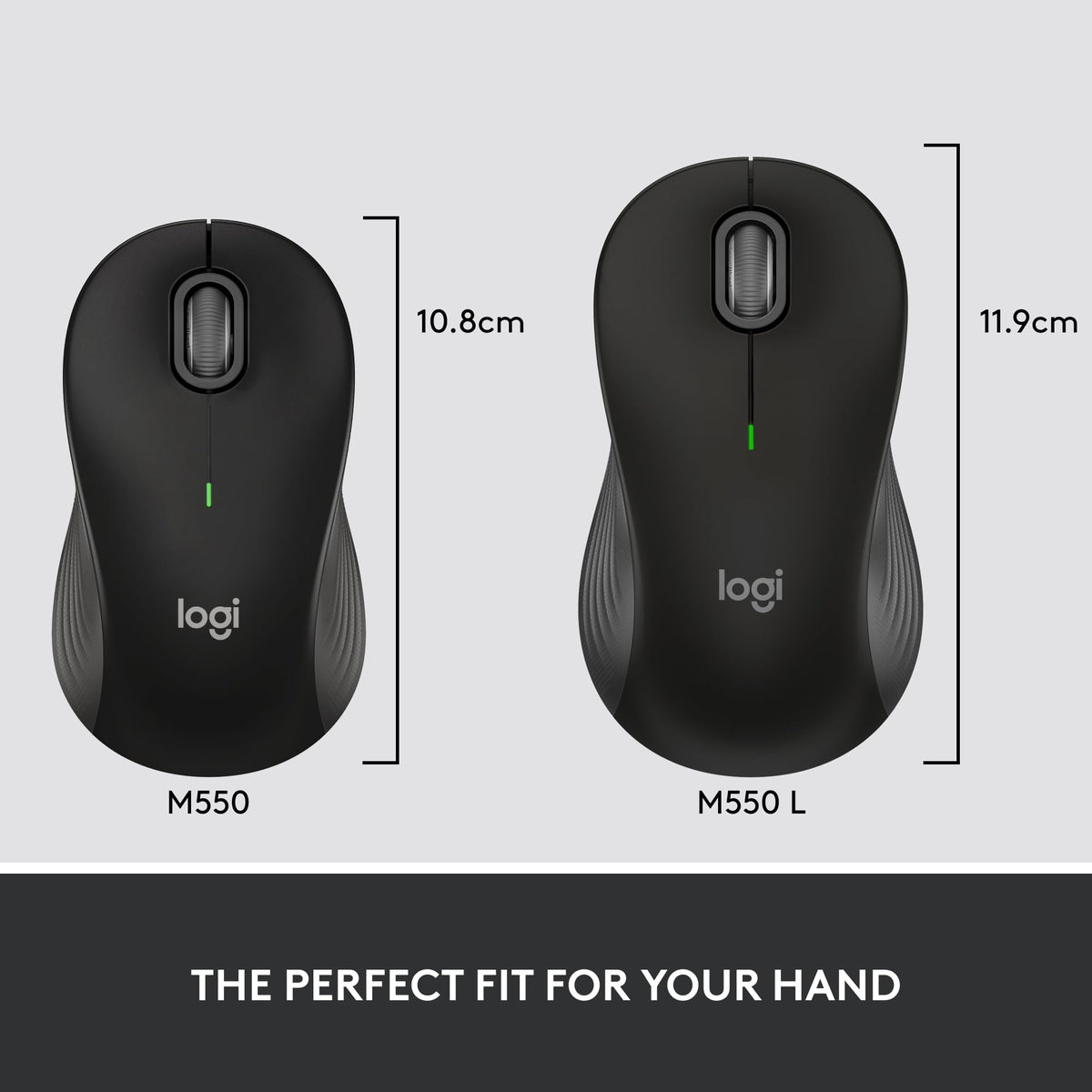 Logitech Signature M550 Wireless Mouse Small to Medium Sized Hands - Black