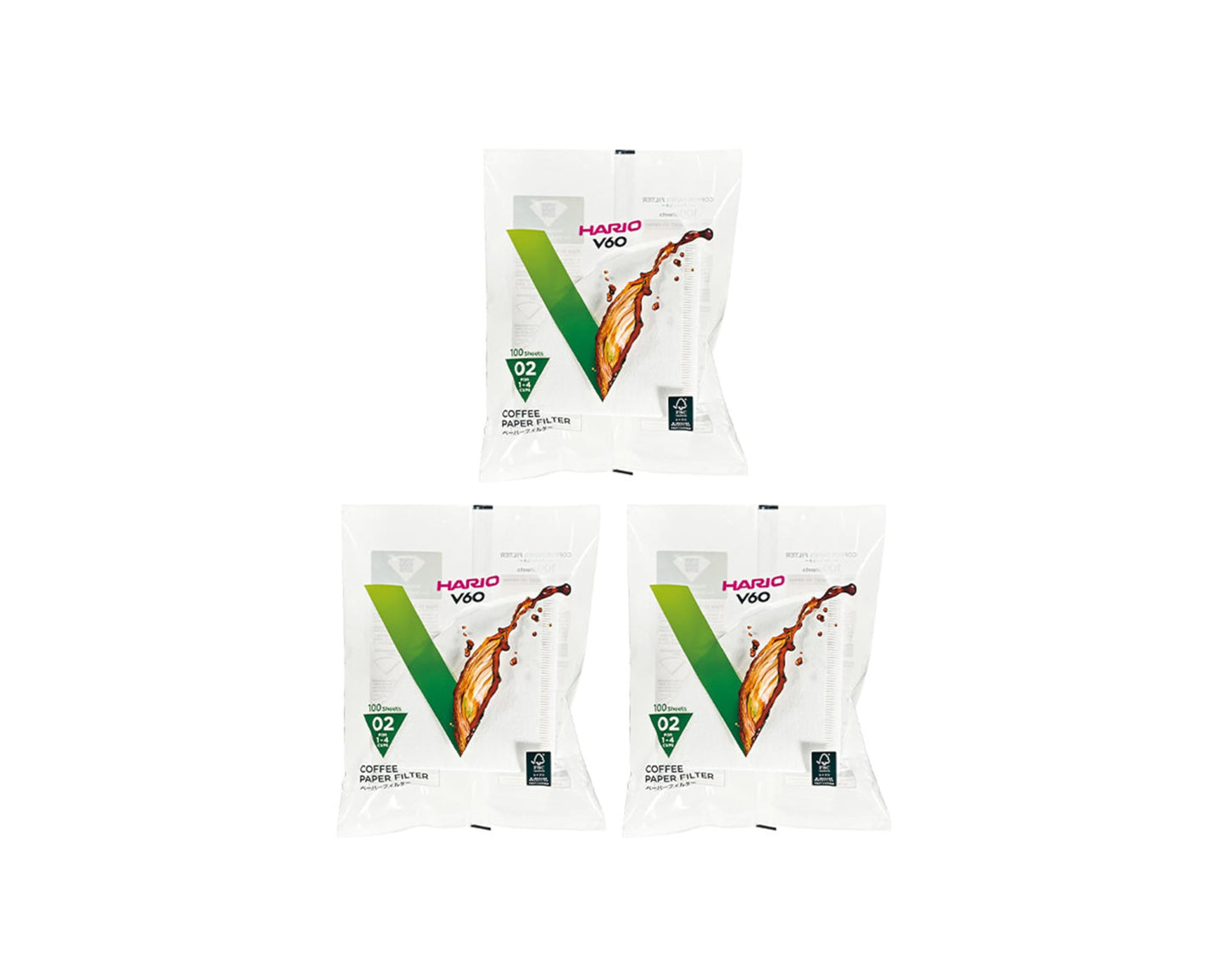 Hario 3x100 Filters for Coffee Machines American White Book, Import from Japan HARIO
