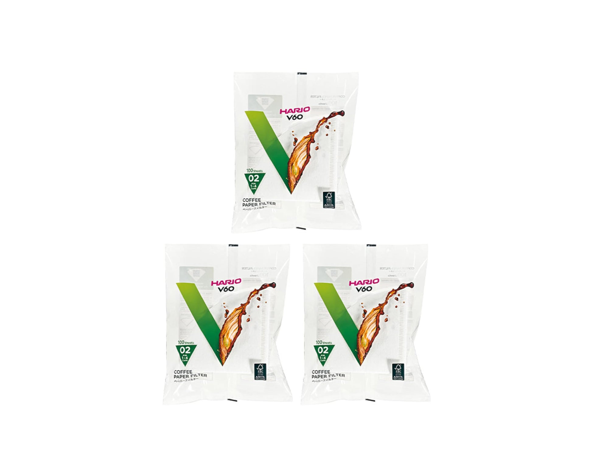 Hario 3x100 Filters for Coffee Machines American White Book, Import from Japan HARIO