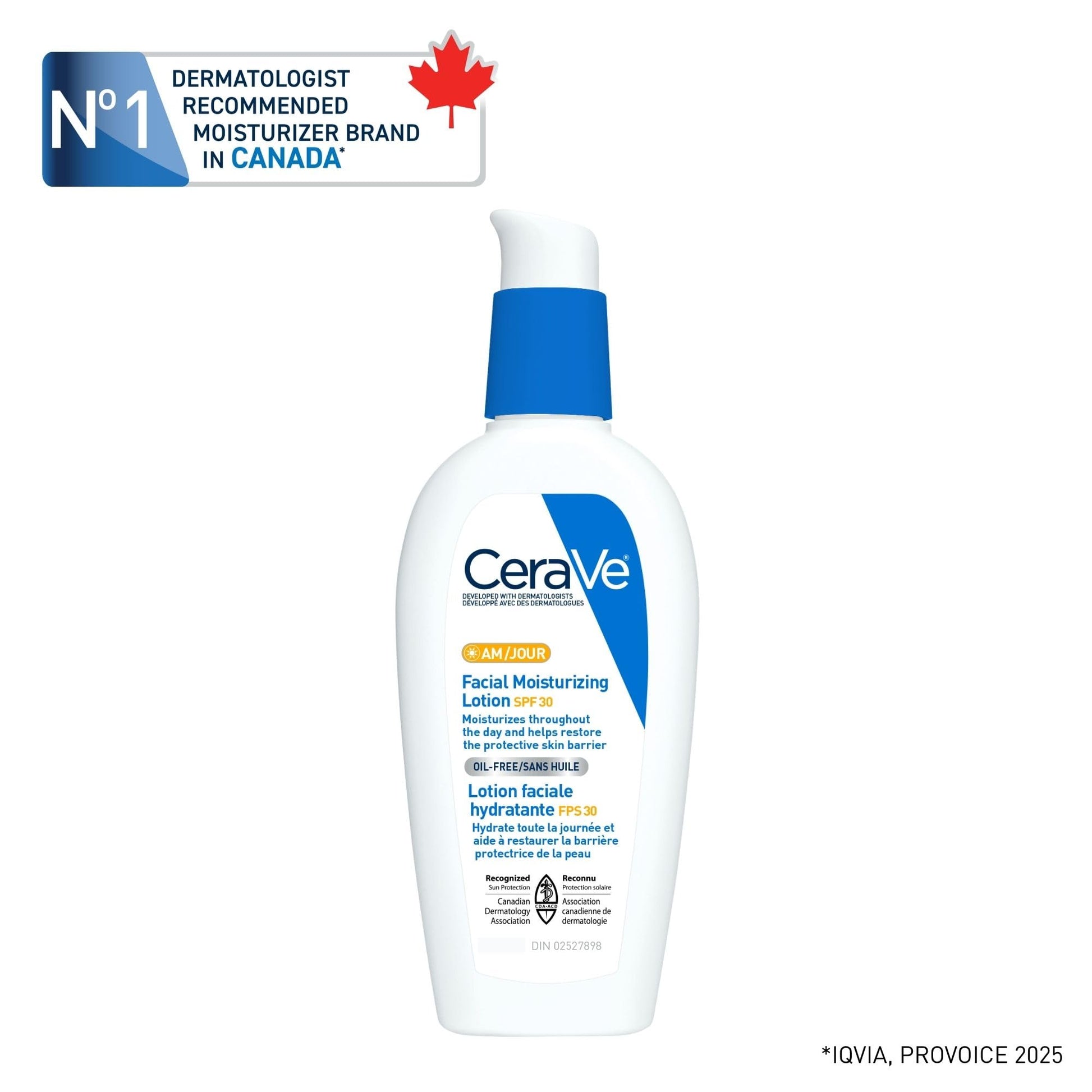 CeraVe Facial Moisturizer with SPF 30. Face Sunscreen Lotion with Hyaluronic Acid, Niacinamide & Ceramides for Women & Men. Oil-free, normal to dry skin. Verified Extended Use Date, Travel Size 89ML