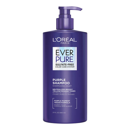 EverPure Sulfate-Free Shampoo, Purple Shampoo for Blonde Hair, Bleached, Brown Highlighted, Silver and Gray Hair, With Purple Pigments, Pack of 1, 680ml - Available at All In One Marketplace Canada
