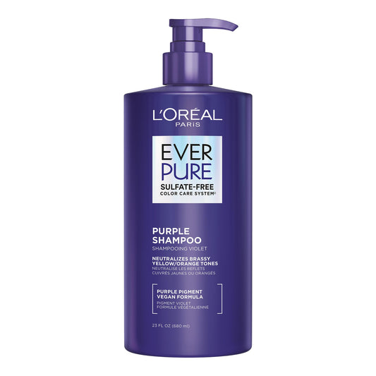 EverPure Sulfate-Free Shampoo, Purple Shampoo for Blonde Hair, Bleached, Brown Highlighted, Silver and Gray Hair, With Purple Pigments, Pack of 1, 680ml - Available at All In One Marketplace Canada
