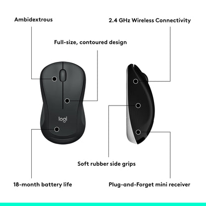Logitech MK540 Full Size Advanced Wireless Keyboard and Mouse Combo French