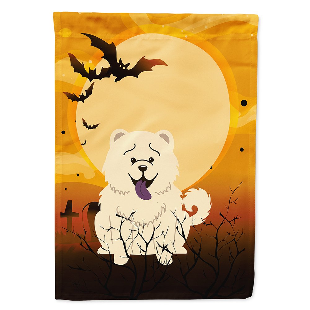 Caroline's Treasures BB4406CHF Halloween Chow Chow White Canvas House Size Flag, Large, Multicolor