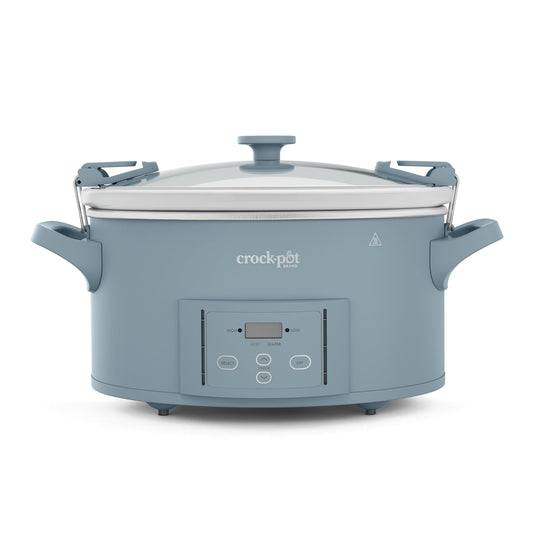 Crock-Pot Design Series 7-Quart Programmable Slow Cooker, Morning Haze Blue - Available at All In One Marketplace Canada
