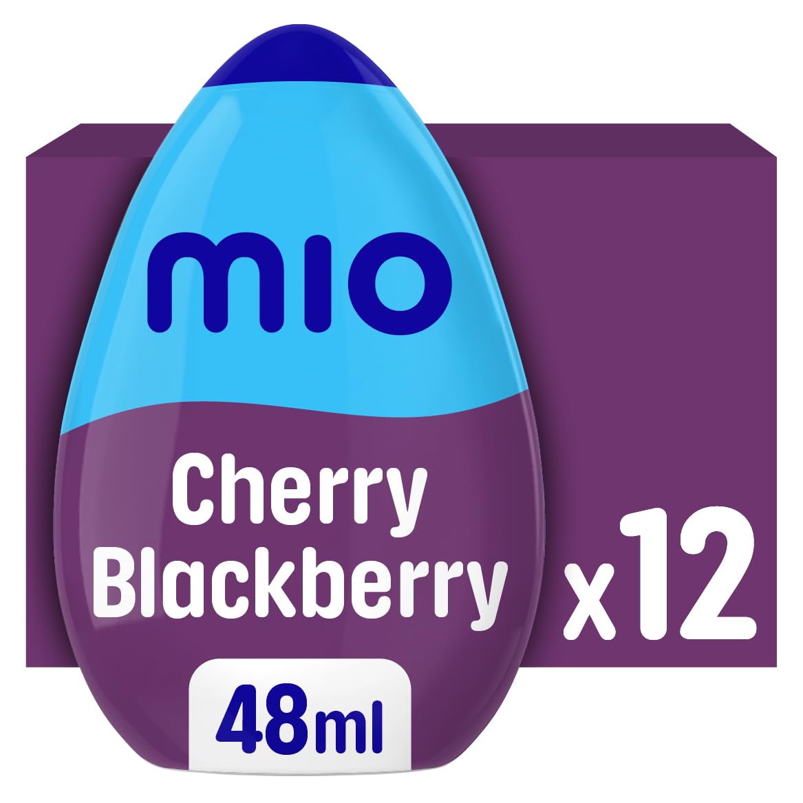 mio Cherry Blackberry Liquid Water Enhancer, 48 mL Bottle (Pack of 12)