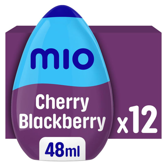 mio Cherry Blackberry Liquid Water Enhancer, 48 mL Bottle (Pack of 12)