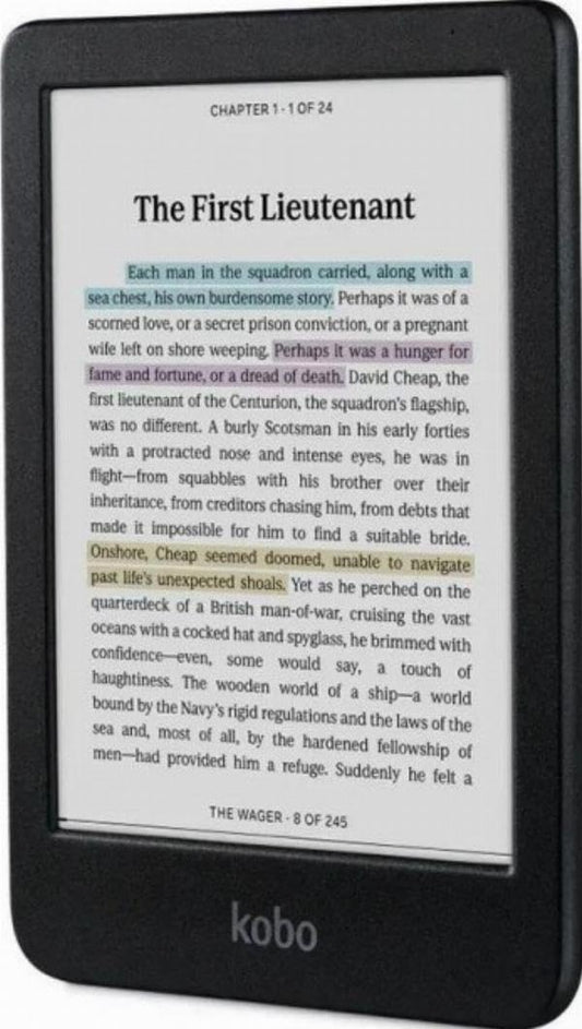 Kobo Clara Colour | Colour eReader | 6” Glare-Free Colour E Ink Kaleido 3 Display | Dark Mode Option | Waterproof | Audiobooks | 16GB of Storage (Black)