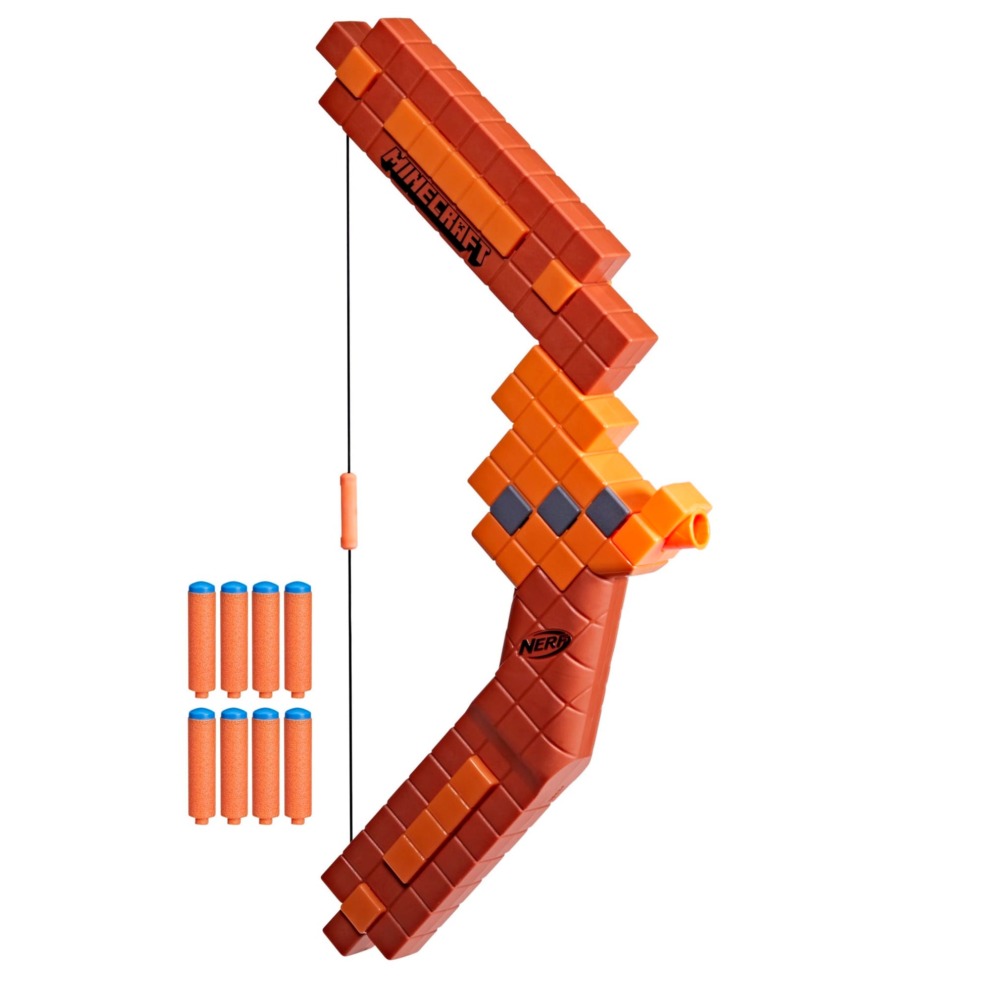 Nerf Minecraft Bow Dart Blaster, Pull-Back String Priming, 8 Nerf N1 Darts Compatible Only with Nerf N1 Dart Blasters, Ages 8+ Nerf