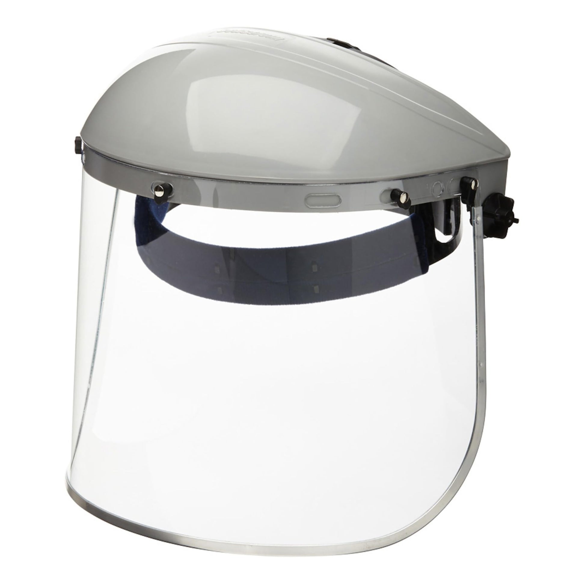 Sellstrom Advantage Face Shield - Lightweight, High Impact, Polycarbonate Window with Reinforced Aluminum Binding, Protective Crown & Adjustable Ratchet Headgear, for Grinding, Cutting - CSA Z94.3 - Available at All In One Marketplace Canada