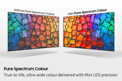Samsung 55 inch Mini LED TV, M1EH, Mini LED HDR with Pure Colour Spectrum, 4k Upscaling, Smart TV, 4k Upscaling, Gaming Hub, Dolby 2.0, Television (UN55M1EHAFXZC, 2026) 🍁 All In One Marketplace Canada