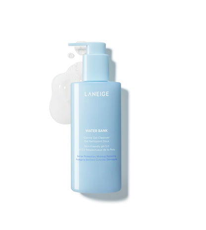 LANEIGE Water Bank Gentle Gel Cleanser: pH-Balanced & Barrier-Boosting with Blue Hyaluronic Acid LANEIGE