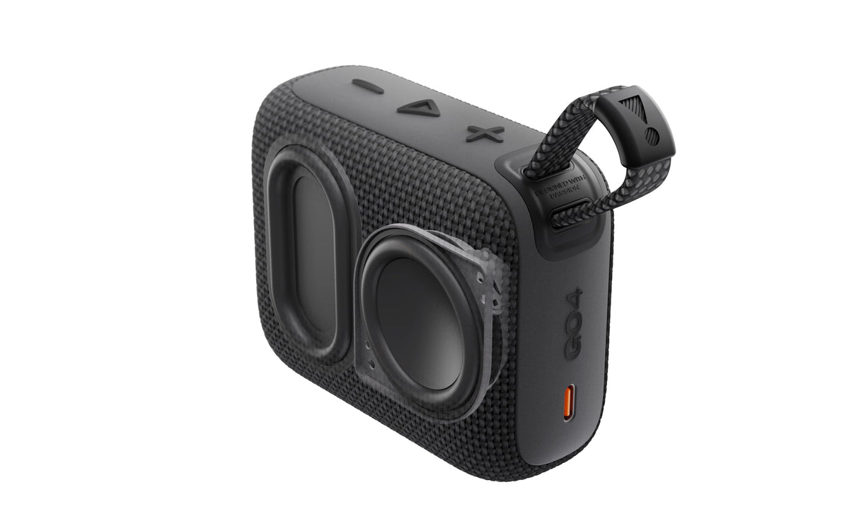 JBL Go 4 - Ultra-Portable, Waterproof and Dustproof Bluetooth Speaker, Big Pro Sound with Punchy bass, 7-Hour Built-in Battery, Made in Part with Recycled Materials (Pink)
