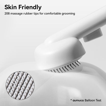 aumuca Cat Brush Dog Brush for Shedding, Cat Brushes for Long or Short Haired Cats, Dog Hair Brush Cat Grooming Brush Cat Comb Cat Deshedding Brush Easily Removes Mats, Tangles, and Loose Fur, White