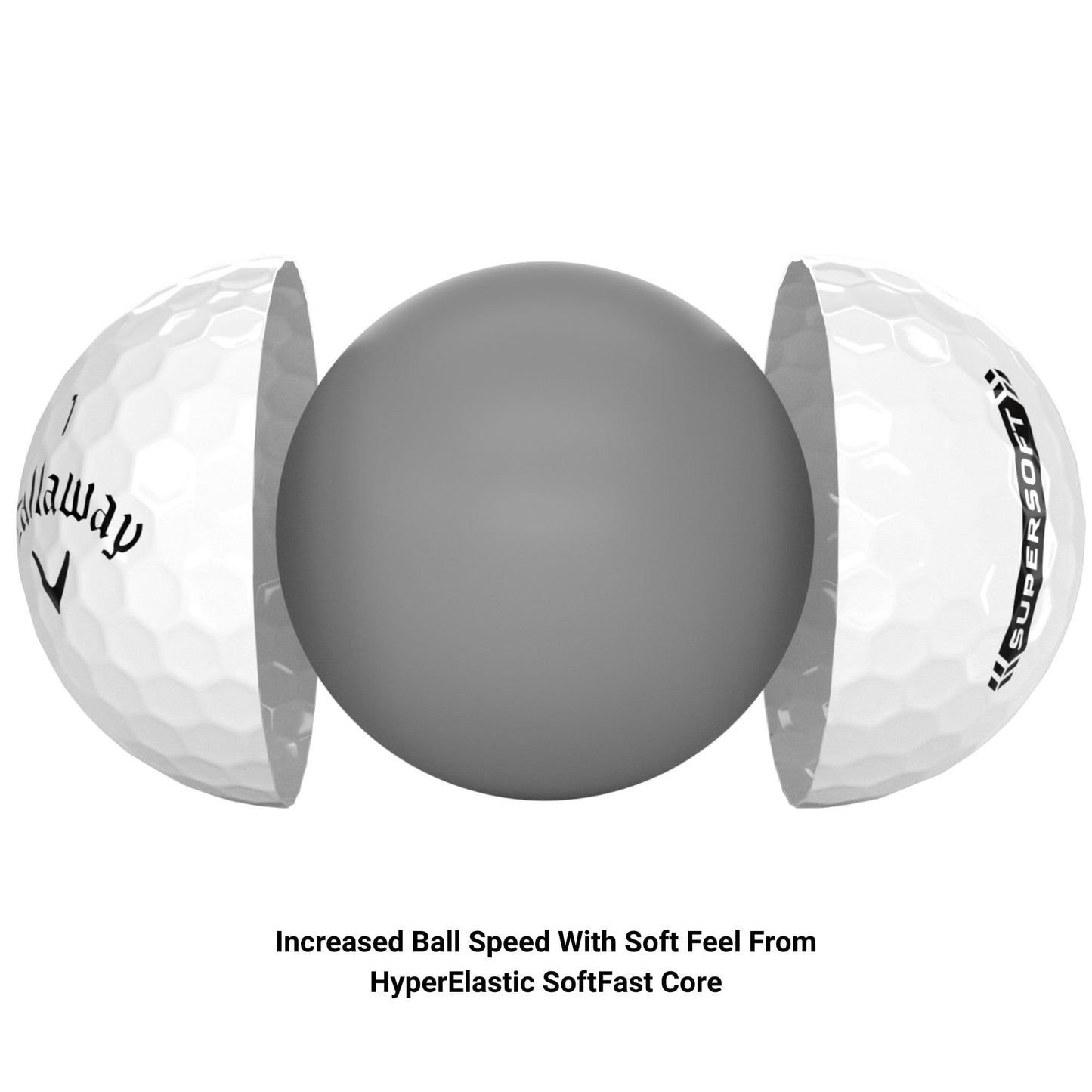 Callaway Golf Supersoft Golf Balls (2023, White)