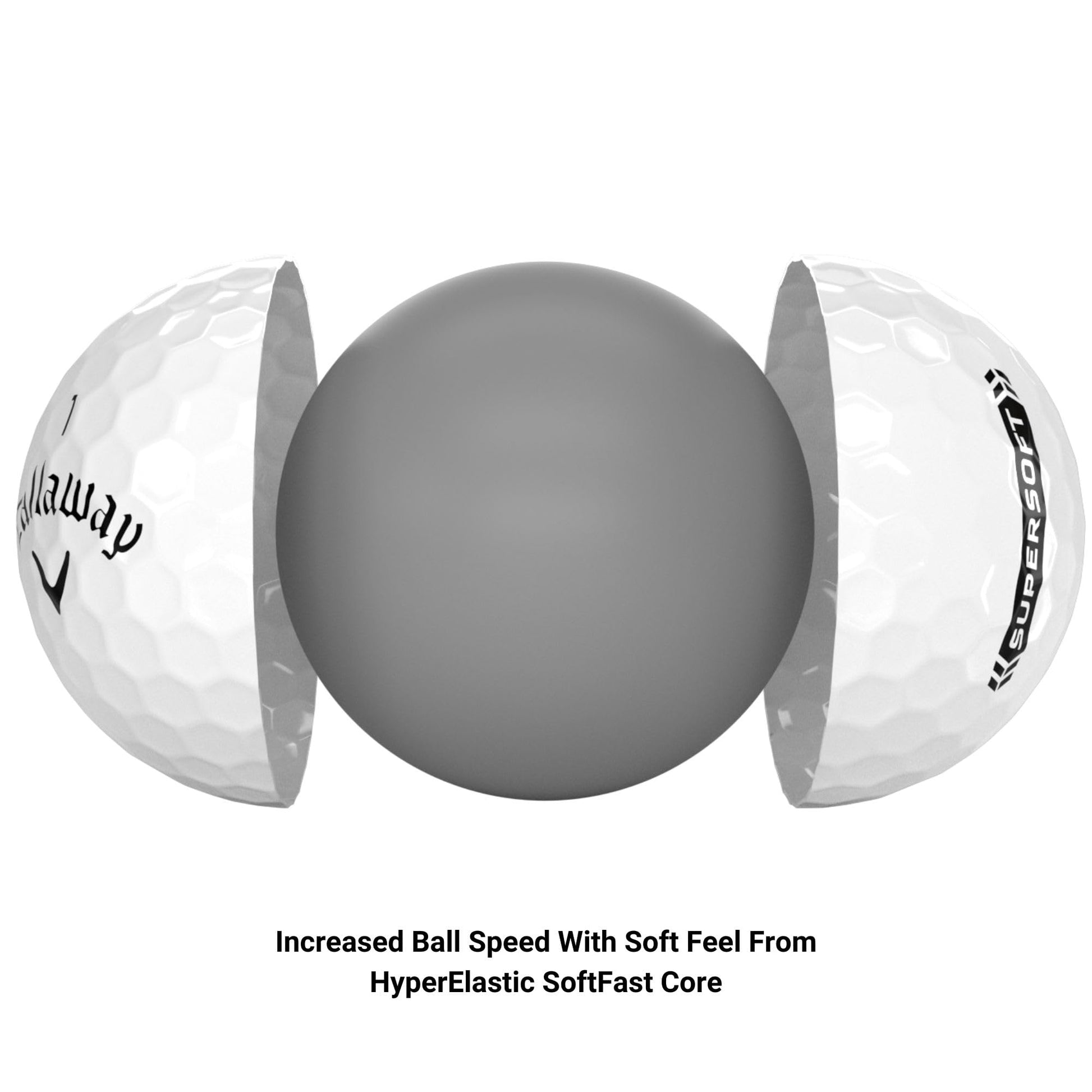 Callaway Golf Supersoft Golf Balls (2023, White)