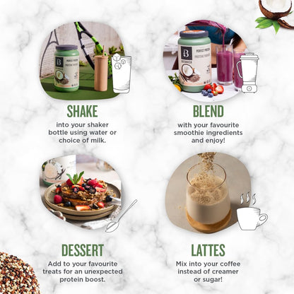Botanica Organic Vegan Perfect Protein Powder – Plant-Based, Gluten Free, Stevia & Sugar Free – 20 g Protein + 3.4 g BCAAs per Serving, Vanilla, 780 g