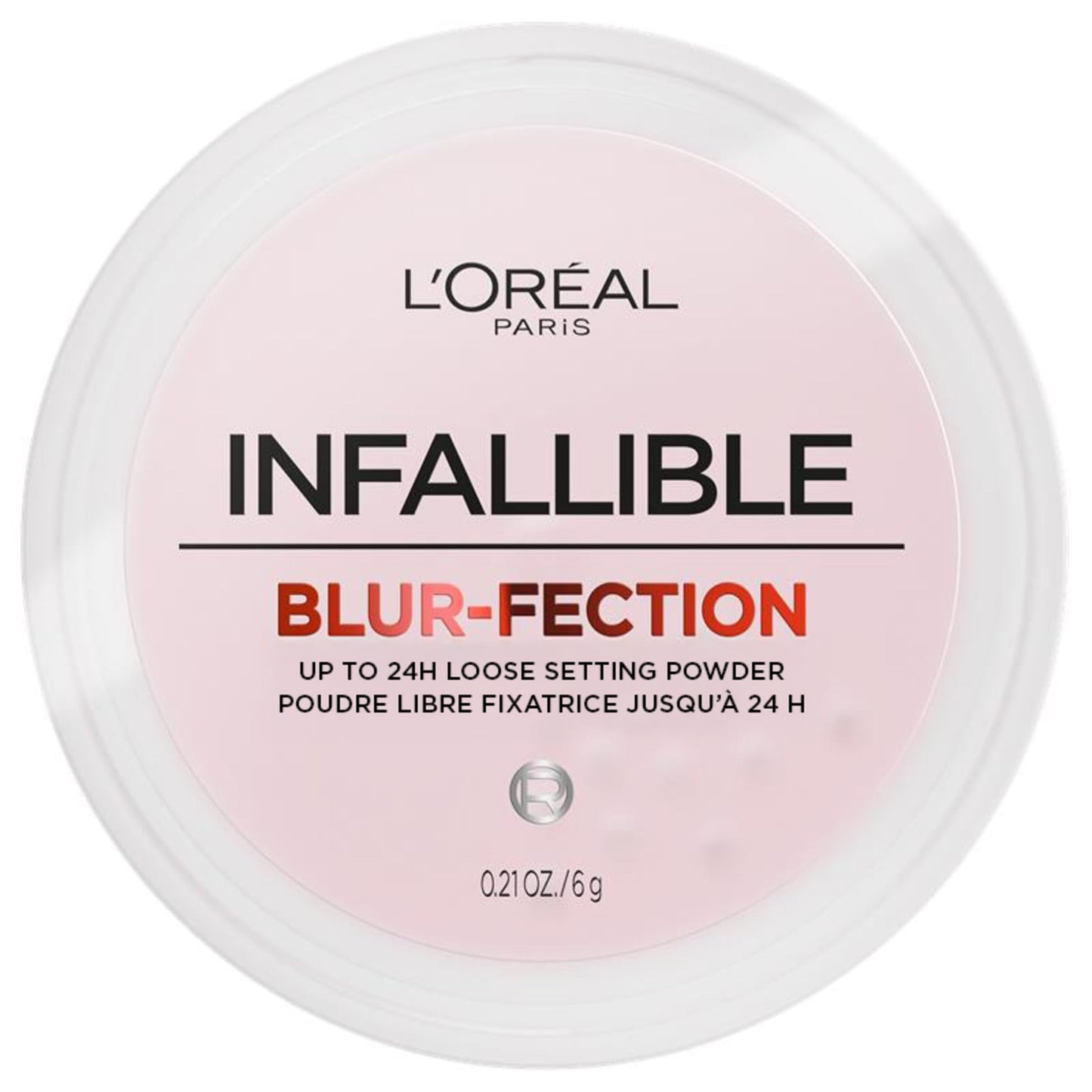 L'Oréal Paris Infallible Blur-Fection Loose Powder, Brightening Pink Setting Powder with Soft Matte Finish, Locks in Makeup for Up to 24H, 10 Light Pink, 6g L'Oreal Paris