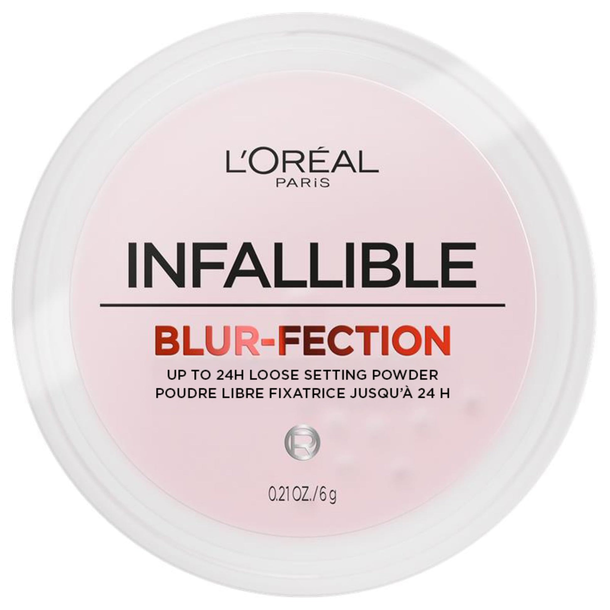 L'Oréal Paris Infallible Blur-Fection Loose Powder, Brightening Pink Setting Powder with Soft Matte Finish, Locks in Makeup for Up to 24H, 10 Light Pink, 6g L'Oreal Paris