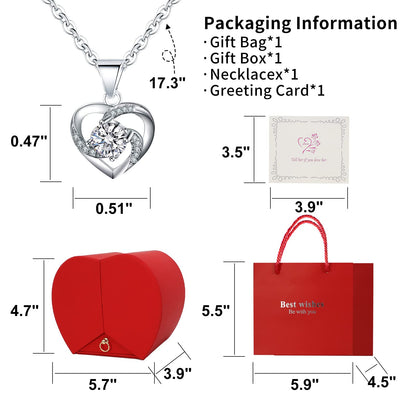 YJYJHOPE Valentines Day Birthday Gift for Women Girlfriend Wife Her, Preserved Rose with I Love You 925 Sterling Silver Necklace, Gifts Ideas for Christmas Anniversary Thanksgiving 🍁 All In One Marketplace Canada