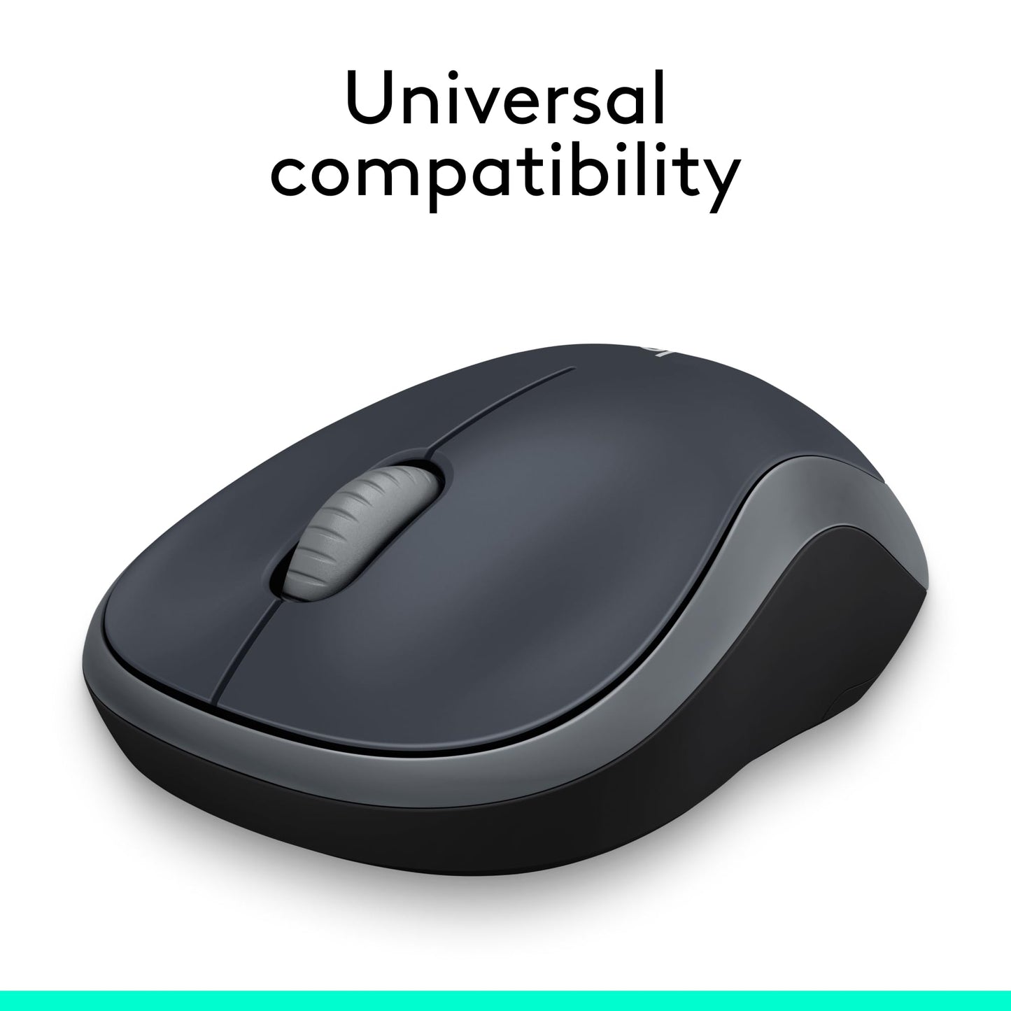 Logitech M185 Wireless Mouse, 2.4GHz with USB Mini Receiver, 12-Month Battery Life, 1000 DPI Optical Tracking, Ambidextrous, Compatible with PC, Mac, Laptop - Swift Grey - Available at All In One Marketplace Canada