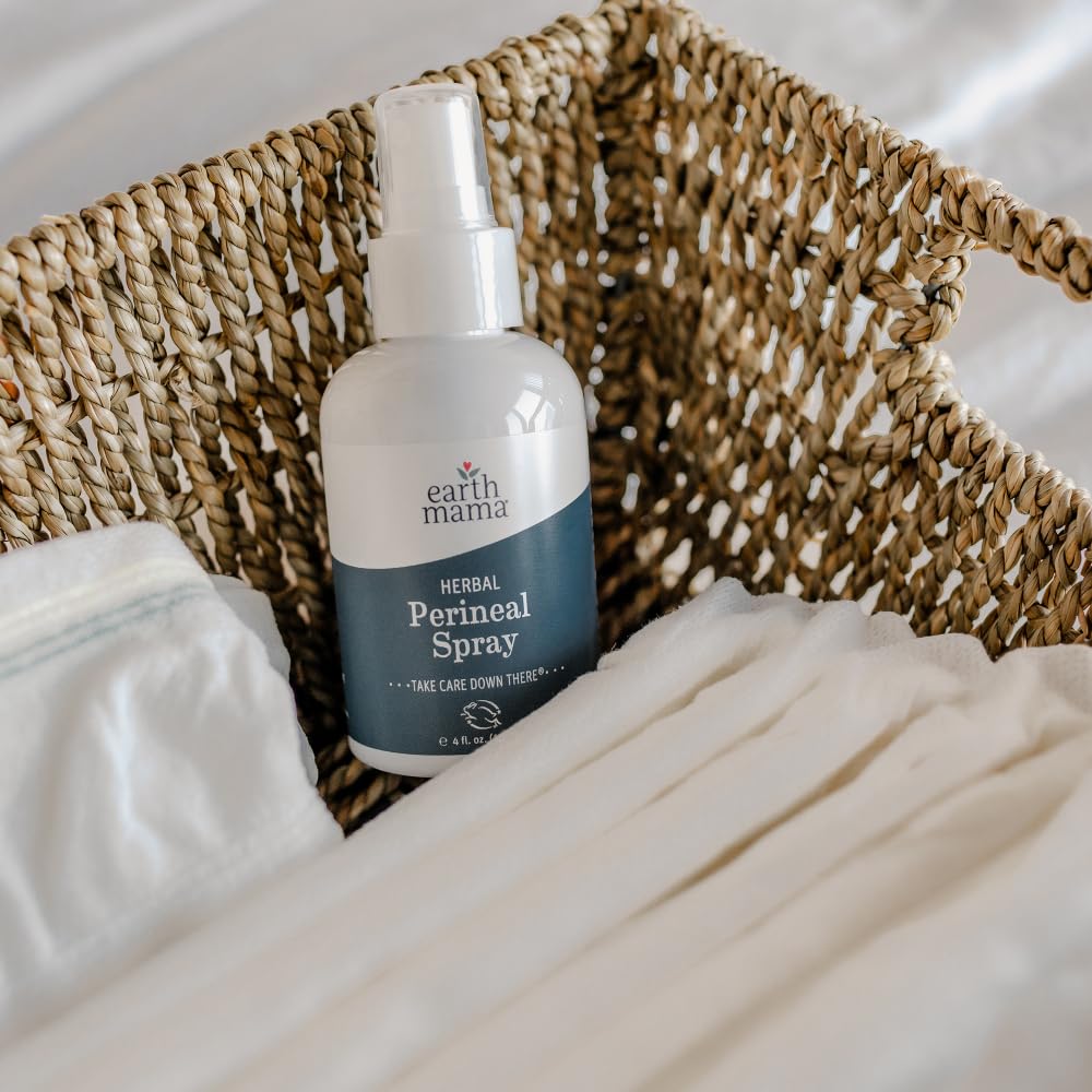Earth Mama Herbal Perineal Spray for Pregnancy and Postpartum, 120ml - Available at All In One Marketplace Canada
